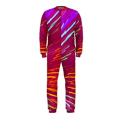 Zoom Colour Motion Blurred Zoom Background With Ray Of Light Hurtling Towards The Viewer Onepiece Jumpsuit (kids) by Mariart