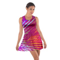 Zoom Colour Motion Blurred Zoom Background With Ray Of Light Hurtling Towards The Viewer Cotton Racerback Dress by Mariart