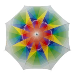 Colour Value Diagram Circle Round Golf Umbrellas by Mariart