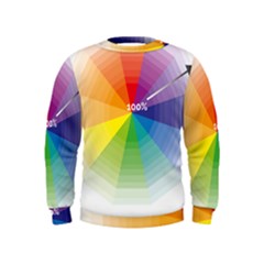 Colour Value Diagram Circle Round Kids  Sweatshirt