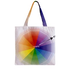 Colour Value Diagram Circle Round Zipper Grocery Tote Bag