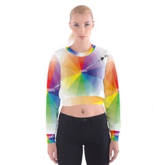 Colour Value Diagram Circle Round Cropped Sweatshirt by Mariart