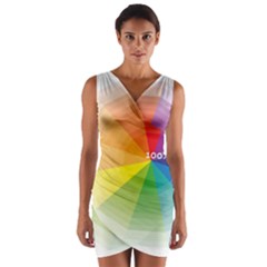 Colour Value Diagram Circle Round Wrap Front Bodycon Dress by Mariart