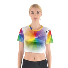 Colour Value Diagram Circle Round Cotton Crop Top by Mariart