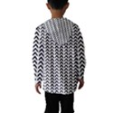 Chevron Triangle Black Hooded Wind Breaker (Kids) View2