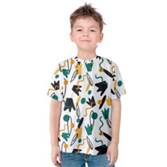 Flowers Duck Legs Line Kids  Cotton Tee