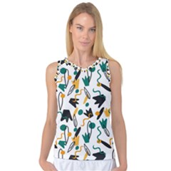 Flowers Duck Legs Line Women s Basketball Tank Top by Mariart