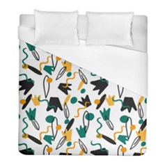 Flowers Duck Legs Line Duvet Cover (full/ Double Size) by Mariart