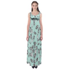 Cockroach Insects Empire Waist Maxi Dress by Mariart