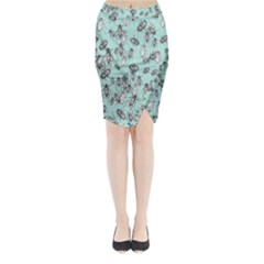 Cockroach Insects Midi Wrap Pencil Skirt