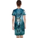 The Billy Goat  Skull With Feathers And Flowers Short Sleeve Nightdress View2