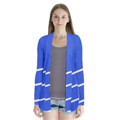 Line Stripes Blue Cardigans by Mariart