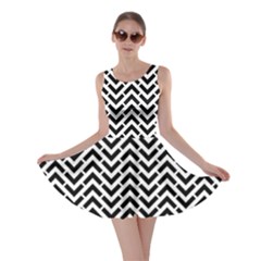 Funky Chevron Stripes Triangles Skater Dress by Mariart