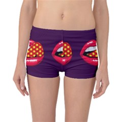 Lip Vector Hipster Example Image Star Sexy Purple Red Boyleg Bikini Bottoms