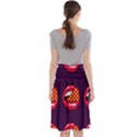 Lip Vector Hipster Example Image Star Sexy Purple Red Midi Beach Skirt View2