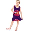 Lip Vector Hipster Example Image Star Sexy Purple Red Kids  Tunic Dress View1