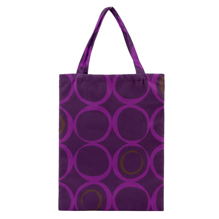 Original Circle Purple Brown Classic Tote Bag