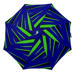 Rays Light Chevron Blue Green Black Straight Umbrellas by Mariart