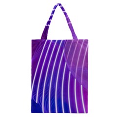 Rays Light Chevron Blue Purple Line Light Classic Tote Bag by Mariart