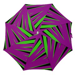 Rays Light Chevron Purple Green Black Straight Umbrellas by Mariart