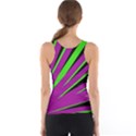 Rays Light Chevron Purple Green Black Tank Top View2