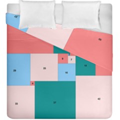 Simple Perfect Squares Squares Order Duvet Cover Double Side (king Size) by Mariart