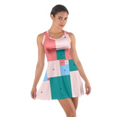 Simple Perfect Squares Squares Order Cotton Racerback Dress by Mariart