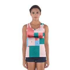 Simple Perfect Squares Squares Order Women s Sport Tank Top  by Mariart