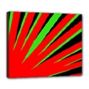 Rays Light Chevron Red Green Black Deluxe Canvas 24  x 20   View1