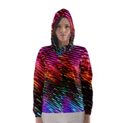 Rainbow Shake Light Line Hooded Wind Breaker (women) by Mariart