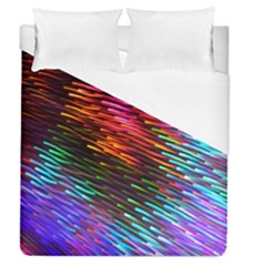 Rainbow Shake Light Line Duvet Cover (queen Size) by Mariart