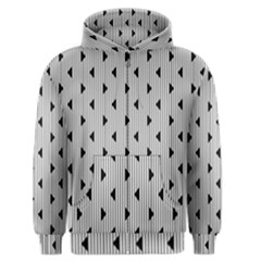 Stripes Line Triangles Vertical Black Men s Zipper Hoodie