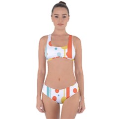 Stripes Dots Line Circle Vertical Yellow Red Blue Polka Criss Cross Bikini Set