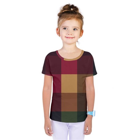 Stripes Plaid Color Kids  One Piece Tee by Mariart