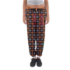 Snakes Ladders Game Plaid Number Women s Jogger Sweatpants