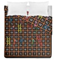 Snakes Ladders Game Plaid Number Duvet Cover Double Side (Queen Size) View1