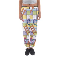 Snakes Ladders Game Board Women s Jogger Sweatpants