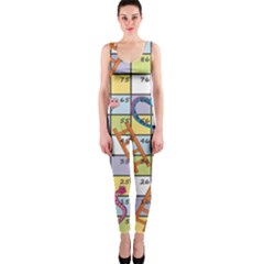 Snakes Ladders Game Board Onepiece Catsuit by Mariart