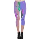 Triangle Wave Rainbow Capri Leggings  View1