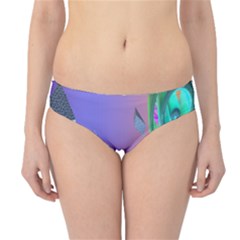 Triangle Wave Rainbow Hipster Bikini Bottoms