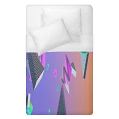 Triangle Wave Rainbow Duvet Cover (single Size) by Mariart