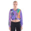 Triangle Wave Rainbow Cropped Sweatshirt View1