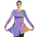 Triangle Wave Rainbow Long Sleeve Tunic  View1