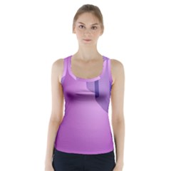 Verre Bleu Wave Chevron Waves Purple Racer Back Sports Top by Mariart