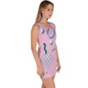 Vintage Unique Graphics Memphis Style Geometric Sleeveless Bodycon Dress View3