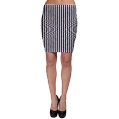 Vertical Lines Waves Wave Chevron Small Black Bodycon Skirt by Mariart