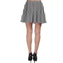 Vertical Lines Waves Wave Chevron Small Black Skater Skirt View2