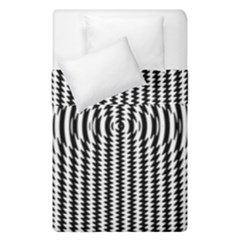 Vertical Lines Waves Wave Chevron Small Black Duvet Cover Double Side (single Size)