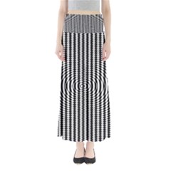 Vertical Lines Waves Wave Chevron Small Black Maxi Skirts by Mariart