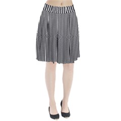 Vertical Lines Waves Wave Chevron Small Black Pleated Skirt by Mariart